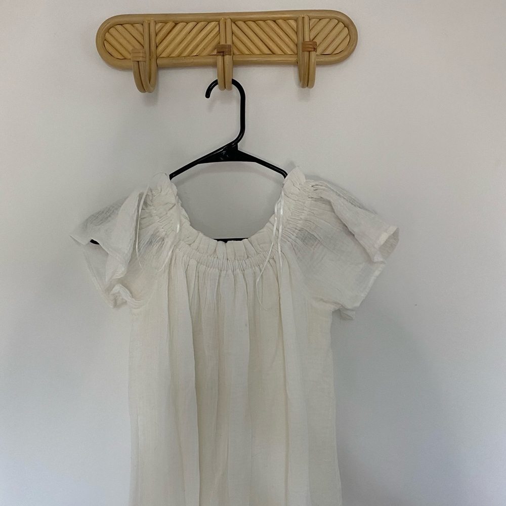 White off shoulder long dress